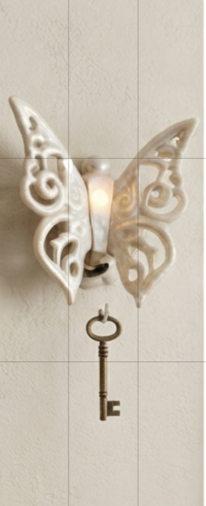 Butterfly Motion Sensor Wall Key Holder
